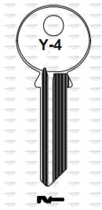 Original Yale Key Blanks – GB Keyway 6 Pin – 2 Keys