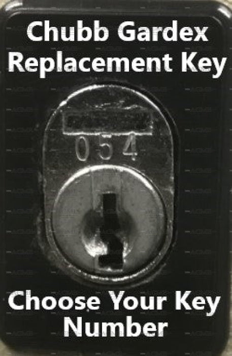 0001 to 099 Chubb Gardex Replacement Key
