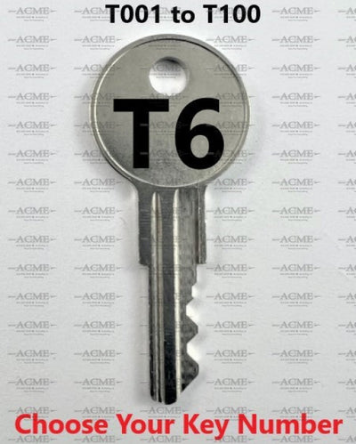 001 to 100 Alera Touch Office Furniture Replacement Key