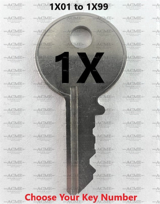 1Xo1 to 1X99 Chicago Lock Replacement Key