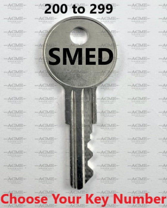 200 to 299 Smed Replacement Key