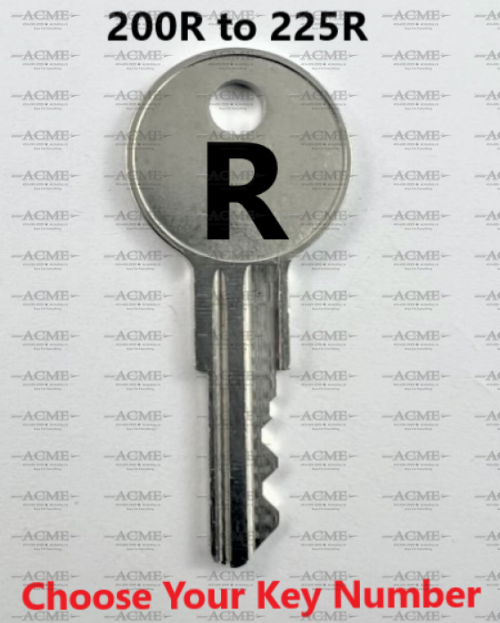 200R to 225R HON Replacement Key