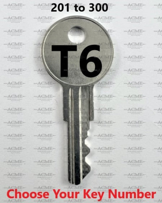 201 to 300 T6 Alera Touch Office Furniture Replacement Key