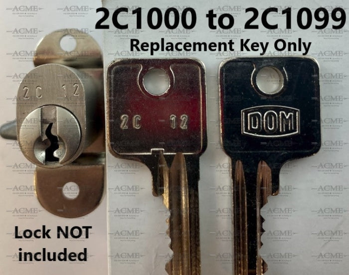 2C1000 to 2C1099 Dom Replacement Key