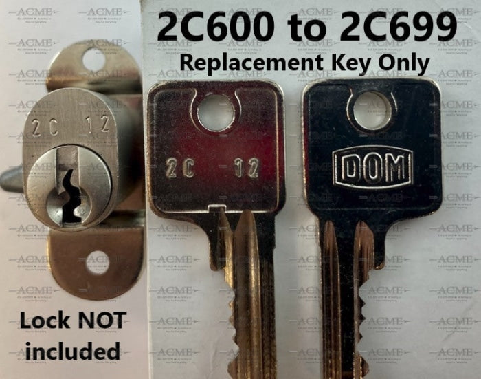 2C600 to 2C699 Dom Replacement Key