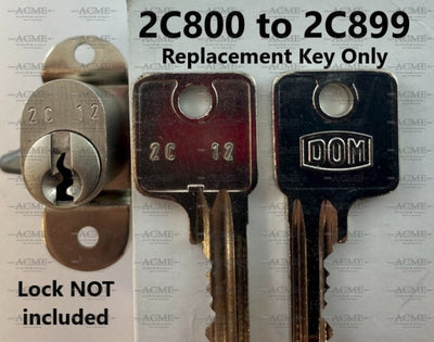 2C800 to 2C899 Dom Replacement Key