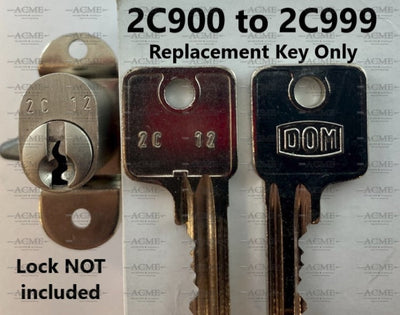 2C900 to 2C999 Dom Replacement Key