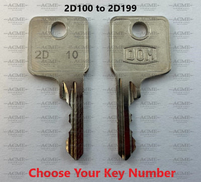2D100 to 2D199 Dom Hafele Replacement Key