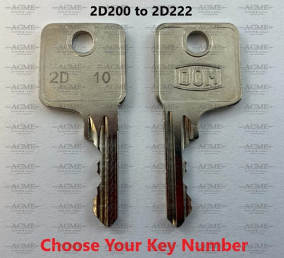 2D200 to 2D222 Dom Hafele Replacement Key