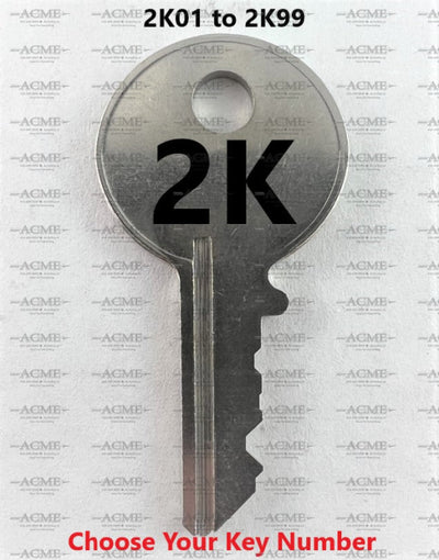 2K01 to 2K99 Chicago Lock Replacement Key