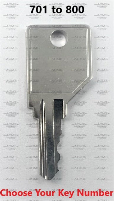 701 to 800 Biltrite Replacement Key