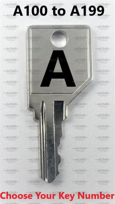 A100 to A199 Artopex Replacement Key