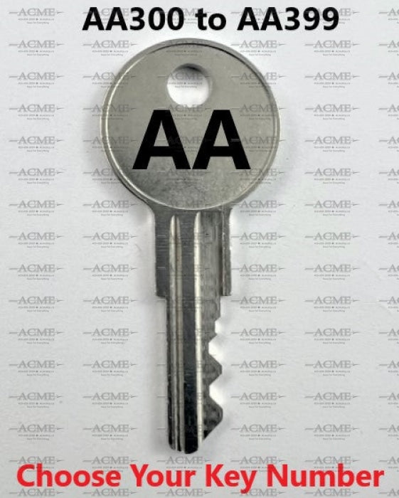 AA300 to AA399 Allsteel Replacement Key