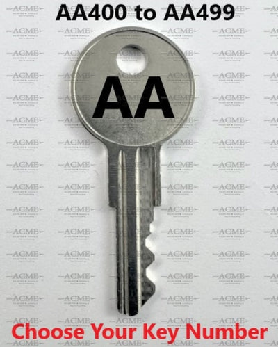 AA400 to AA499 Allsteel Replacement Key