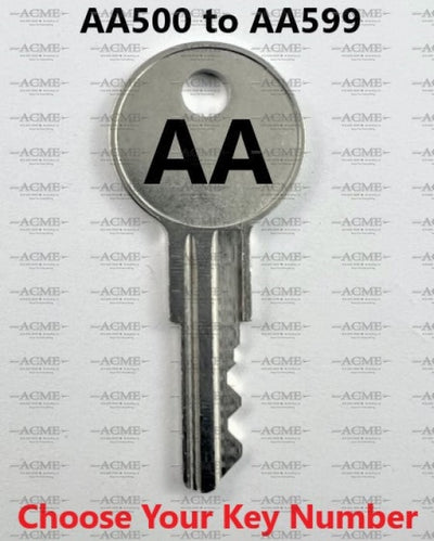 AA500 to AA599 Allsteel Replacement Key