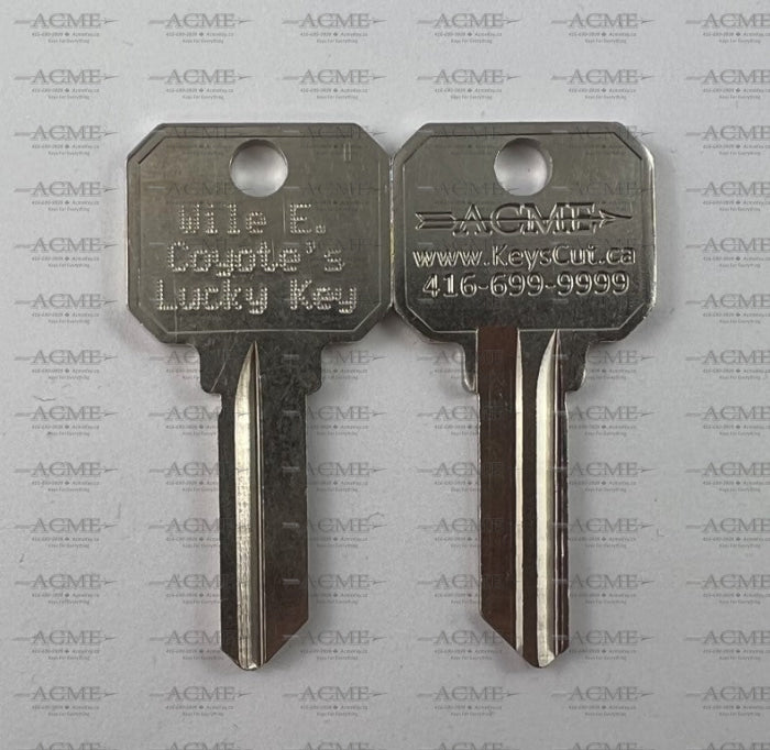 Acme Personalized Lucky Key – Acme Lock & Key Toronto