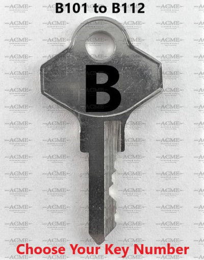  B101 to B112 Cole Steel Taylor Lock Replacement Key