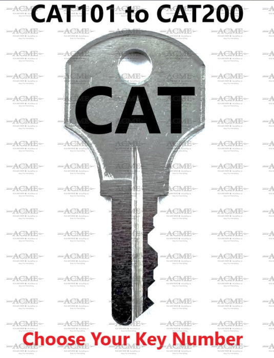 CAT101 to CAT200 CCL Corbin Cabinet Lock Replacement Key