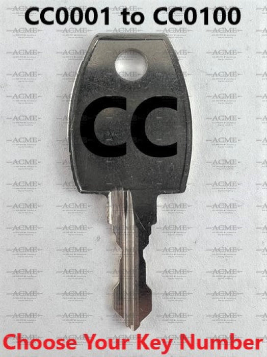 CC0001 to CC0100 Cyber Lock Replacement Key