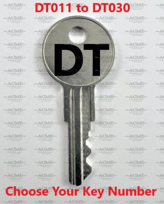 DT011 to DT030 Detex Replacement Key
