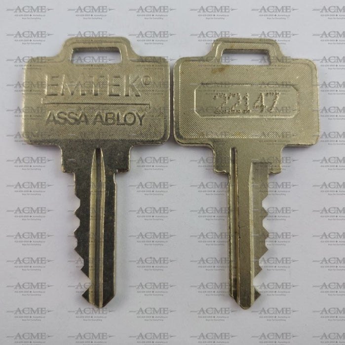 Emtek Weiser Keyway Factory Original Cut Key – Acme Lock & Key Toronto