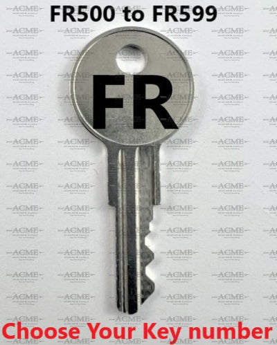 FR500 to FR599 Steelcase Replacement Key