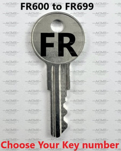 FR600 to FR699 Steelcase Replacement Key