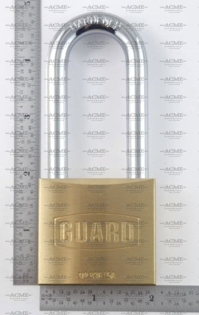 Guard 836L 50mm Long Shackle Brass Padlock