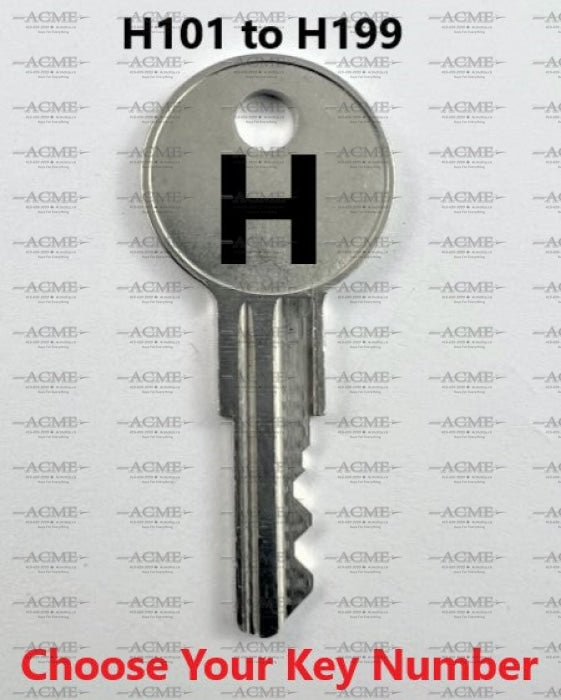 H101 to H199 Haworth Replacement Key