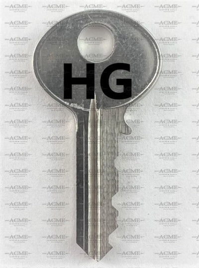 HG001 to HG099 FireKing Replacement Key