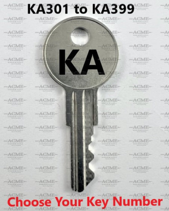 KA301 to KA399 Haworth Replacement Key