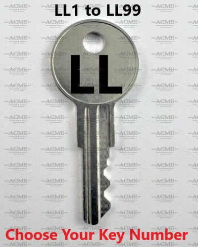 LL1 to LL99 Chicago Lock Replacement Key
