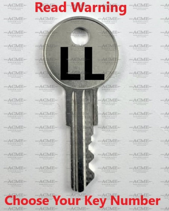 LL400 to LL499 Chicago Lock Replacement Key