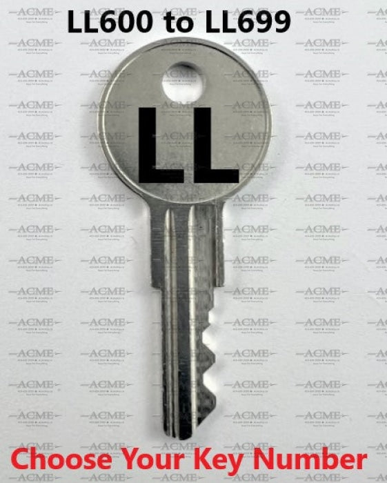 LL600 to LL699 Chicago Lock Replacement Key