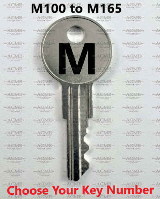 M100 to M165 Meridian Herman Miller Replacement Key