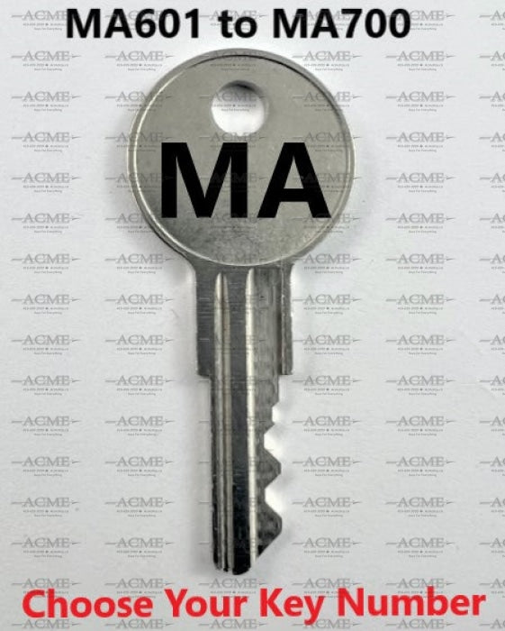 MA601 to MA700 Haworth Replacement Key