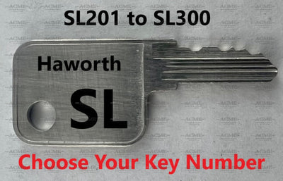 SL201 to SL300 Haworth Replacement Key
