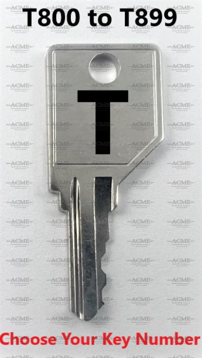 T800 to T899 Teknion Replacement Key