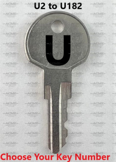 U2 to U182 Ilco Unican Kaba Indiana Desk Replacement Key