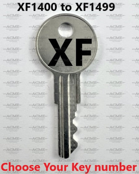 XF1400 to XF1499 Steelcase Replacement Key