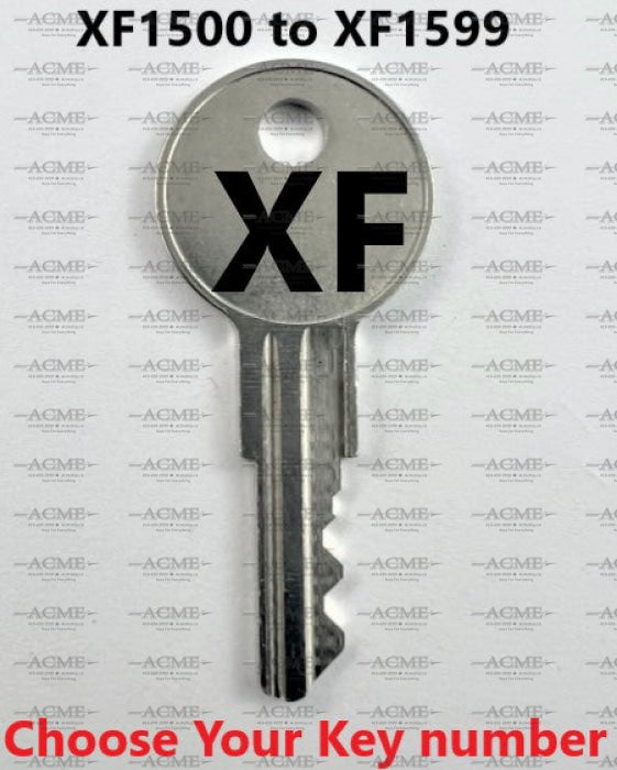XF1500 to XF1599 Steelcase Replacement Key