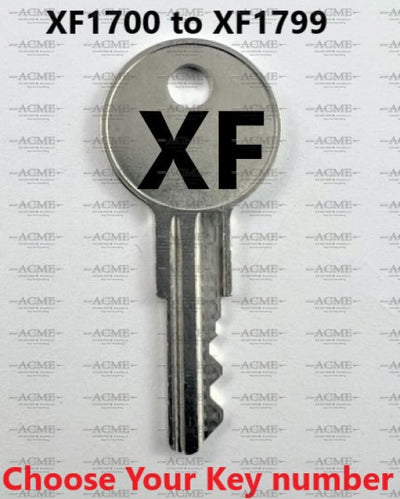 XF1700 to XF1799 Steelcase Replacement Key