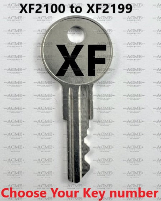 XF2100 to XF2199 Steelcase Replacement Key