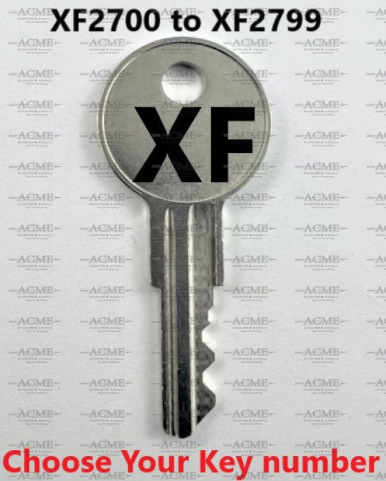 XF2700 to XF2799 Steelcase Replacement Key