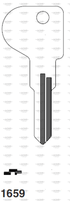 Ilco key blank 1659 for Canada Post Mail Box Locks