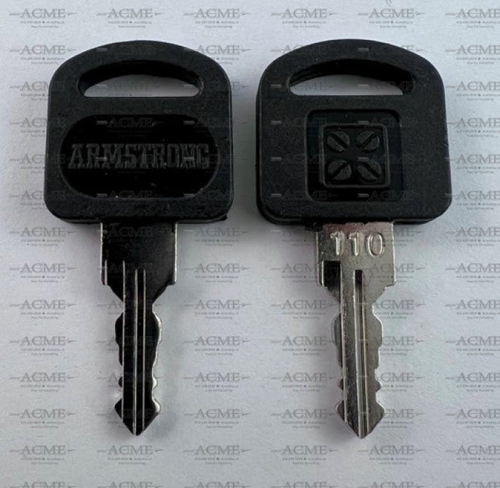 Armstrong 110 Plastic Top Key for Glass Cabinets and Show Cases