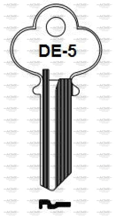 ilco DE5 key blank for Dexter locks