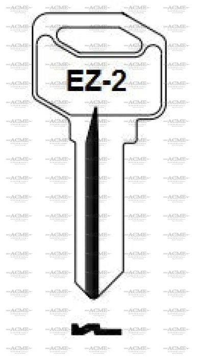 Ilco E-Z key blank EZ2 for Imported locks