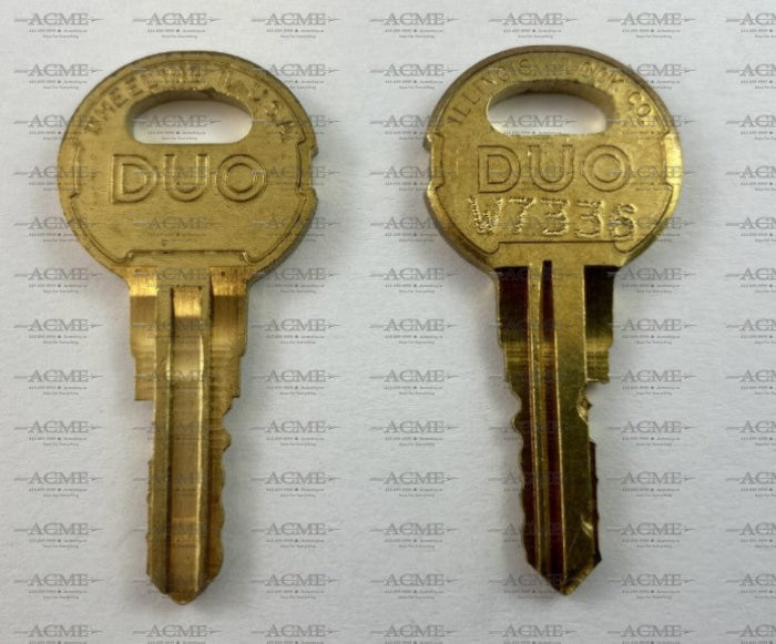 Illinois Lock Duo Elevator Key W7336