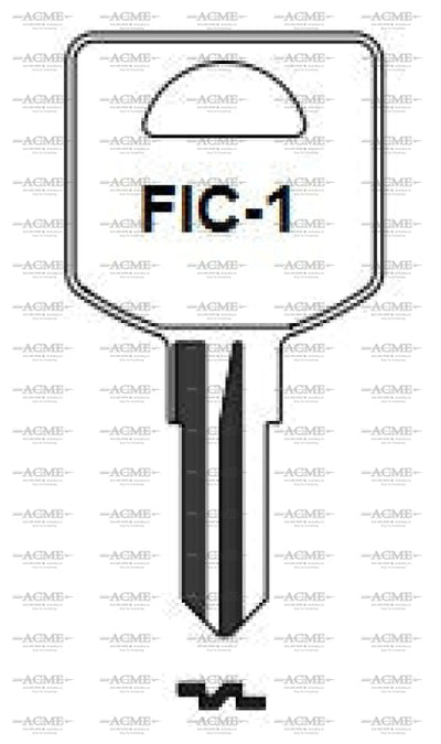 Ilco FIC1 or FIC3 key blank for RV's and trailers